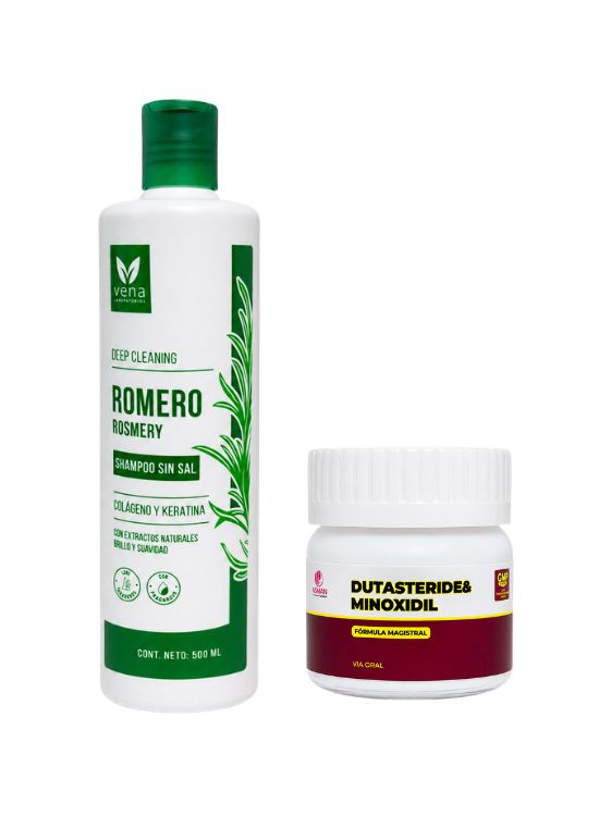 PACK SHAMPOO ROMERO SIN SAL VENA 500ML + DUTASTERIDE - 1