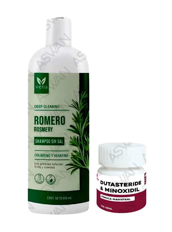 PACK SHAMPOO ROMERO SIN SAL VENA 500ML + DUTASTERIDE - 1