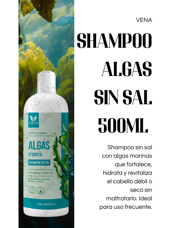 SHAMPOO ALGAS SIN SAL 500ML - VENA - 2