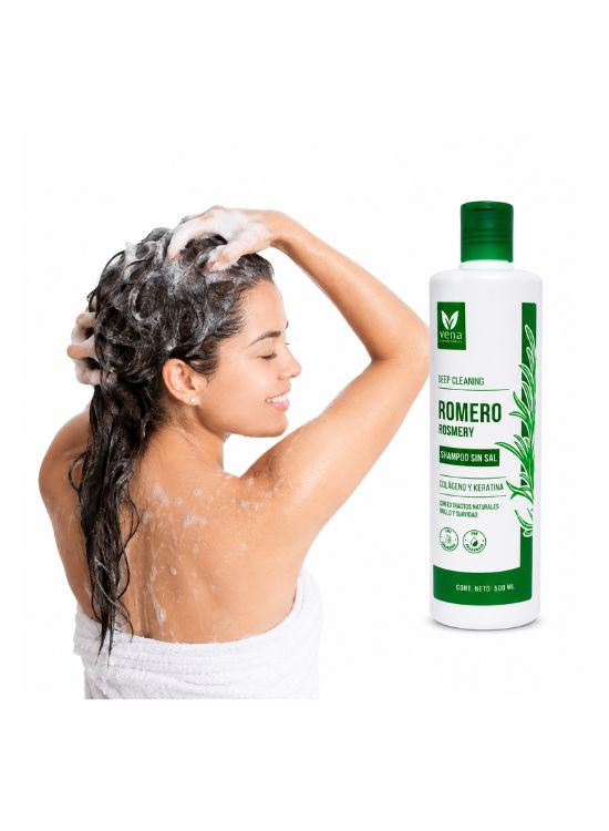 SHAMPOO ROMERO SIN SAL 500ML - VENA - 3