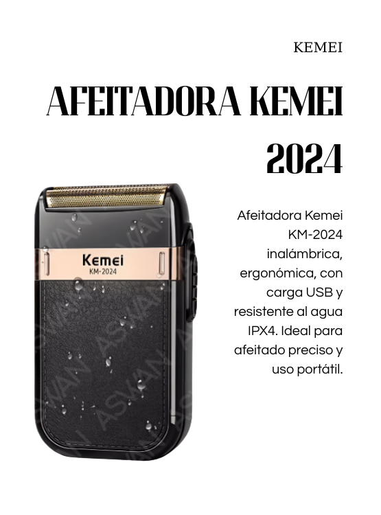 AFEITADORA KEMEI 2024 - 2