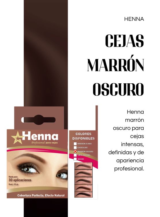 CEJAS MARRÓN OSCURO  - HENNA - 2