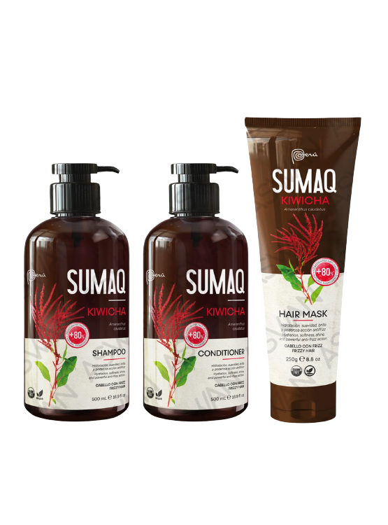 KIT DE KIWICHA - SHAMPOO + ACONDICIONADOR + MASCARILLA- SUMAQ - 1