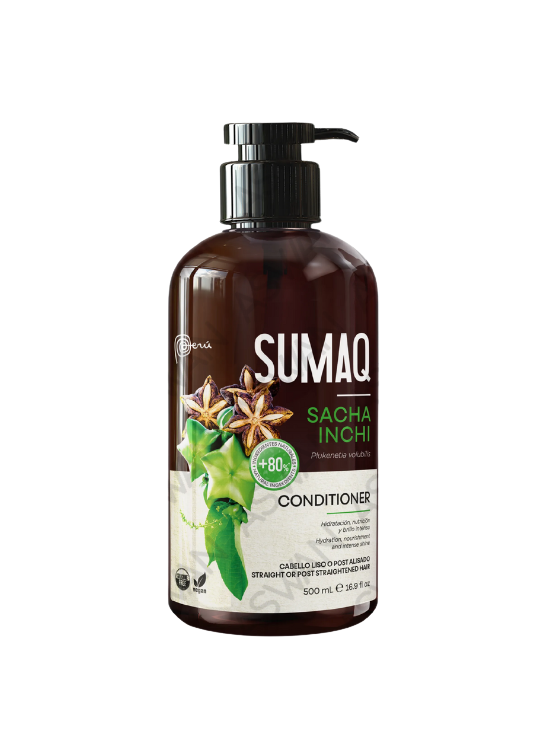 KIT DE SACHA INCHI - SHAMPOO + ACONDICIONADOR + MASCARILLA + ACEITE + BIFASICO + MAIZ MORADO - SUMAQ - 3