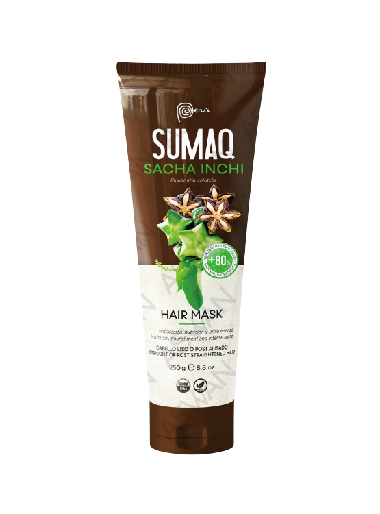 KIT DE SACHA INCHI - SHAMPOO + ACONDICIONADOR + MASCARILLA + ACEITE + BIFASICO + MAIZ MORADO - SUMAQ - 4