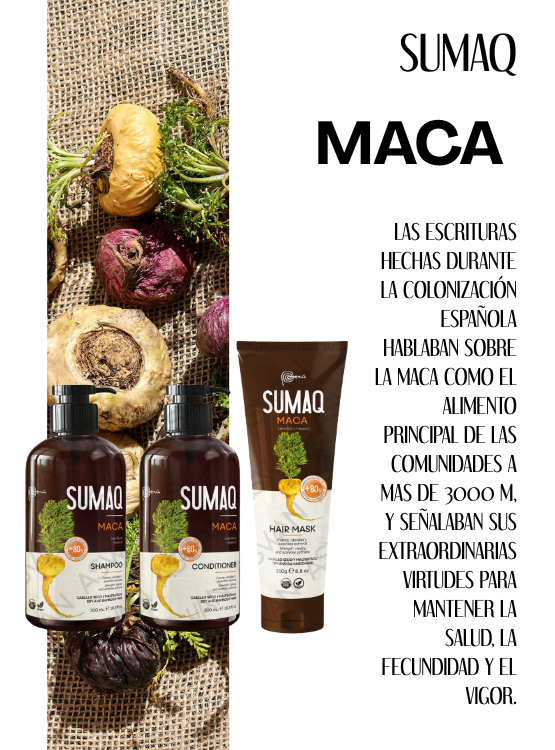 KIT DE ANCESTRAL MACA - SHAMPOO + ACONDICIONADOR + MASCARILLA- SUMAQ - 5
