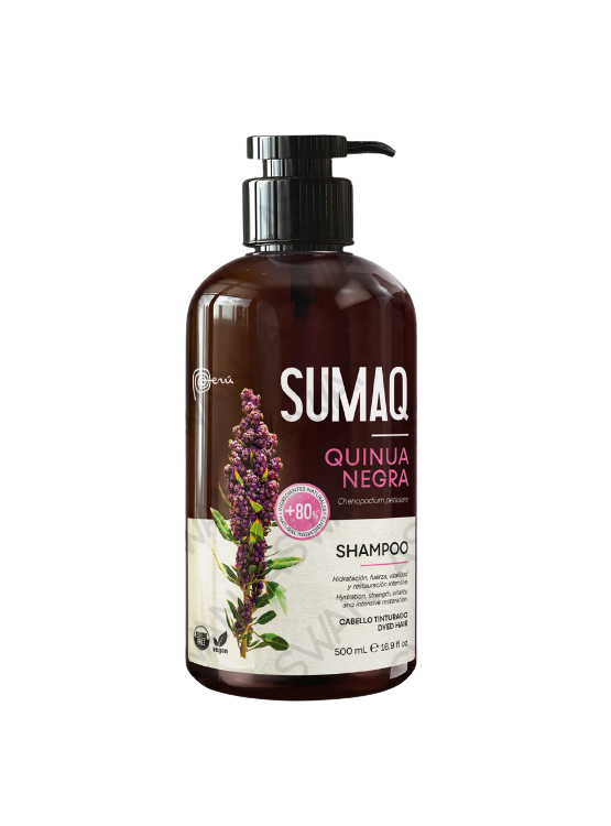 KIT DE QUINUA NEGRA - SHAMPOO + ACONDICIONADOR + MASCARILLA + MAIZ MORADO - SUMAQ - 2