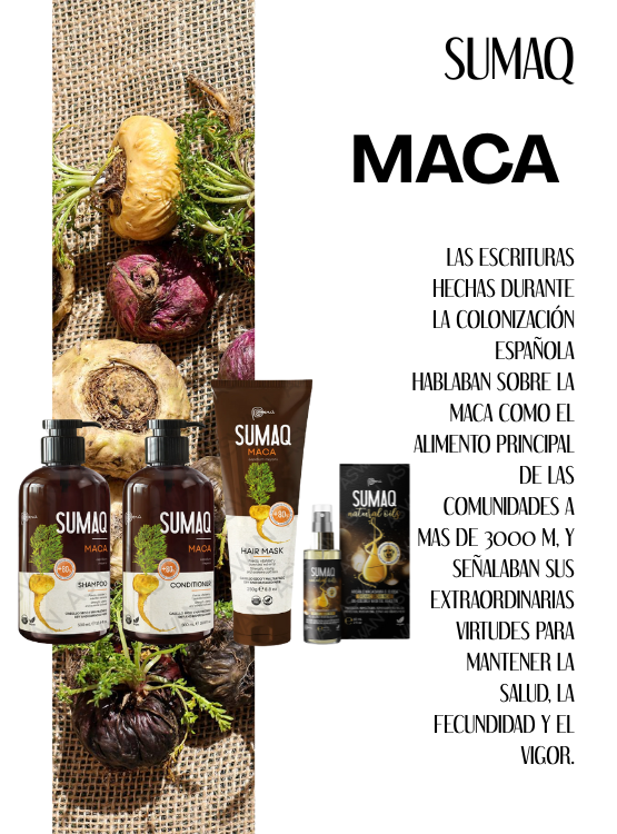 KIT DE ANCESTRAL MACA - SHAMPOO + ACONDICIONADOR + MASCARILLA + ACEITE - SUMAQ - 6