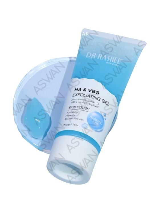 GEL EXFOLIANTE DE ACIDO HIALURONICO Y VITAMINA B5 220GR - DR RASHEL - 1