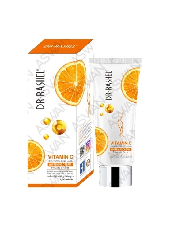 CREMA BLANQUEADORA CORPORAL VITAMINA C BRIGHTENING Y ANTI AGING 80GR - DR RASHEL - 1