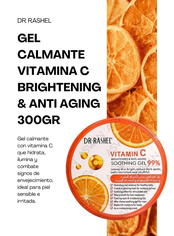 GEL CALMANTE VITAMINA C BRIGHTENING Y ANTI AGING 300GR - DR RASHEL - 2