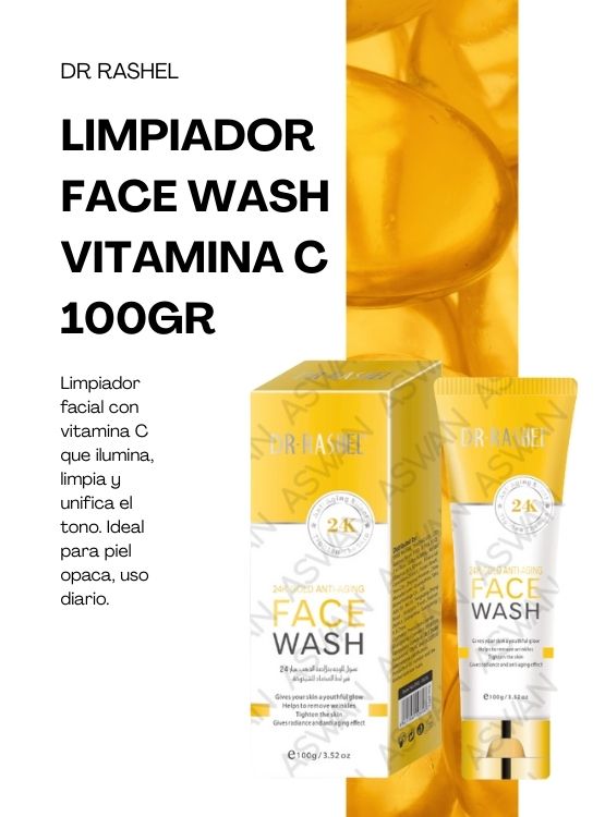 LIMPIADOR FACE WASH VITAMINA C 100GR - DR RASHEL - 2