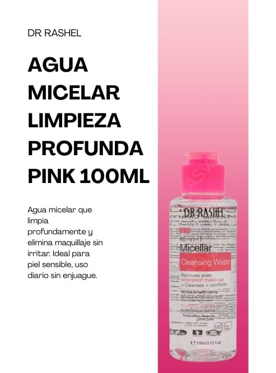 AGUA MICELAR LIMPIEZA PROFUNDA PINK 100ML - DR RASHEL - 2