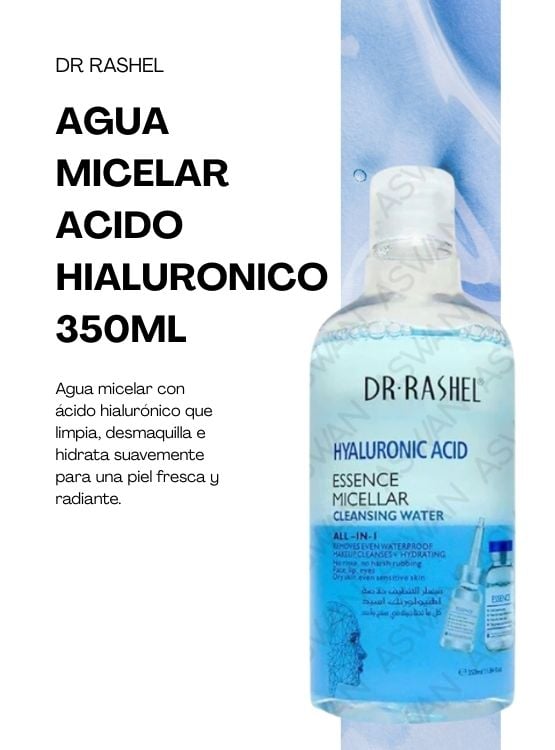 AGUA MICELAR ACIDO HIALURONICO 350ML - DR RASHEL - 2