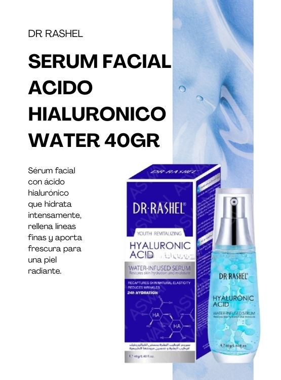 SERUM FACIAL ACIDO HIALURONICO WATER 40GR - DR RASHEL - 2