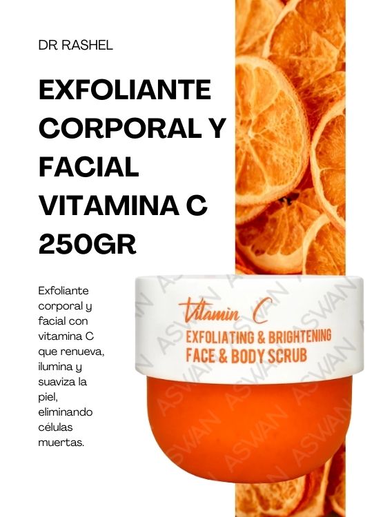 EXFOLIANTE CORPORAL Y FACIAL VITAMINA C 250GR - DR RASHEL - 2