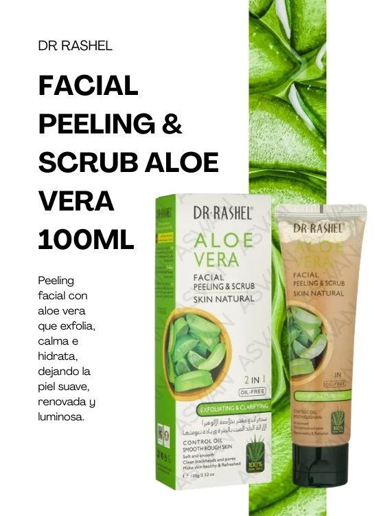 FACIAL PEELING Y SCRUB ALOE VERA 100ML - DR RASHEL - 2