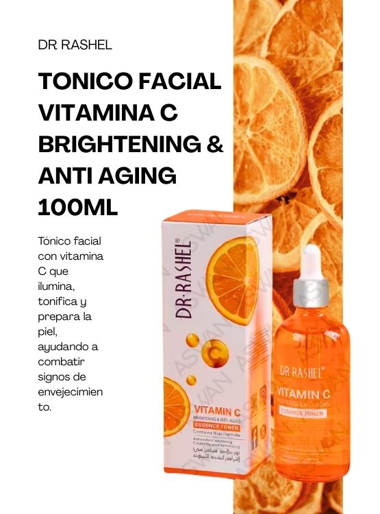 TONICO FACIAL VITAMINA C BRIGHTENING Y ANTI AGING 100ML - DR RASHEL - 2