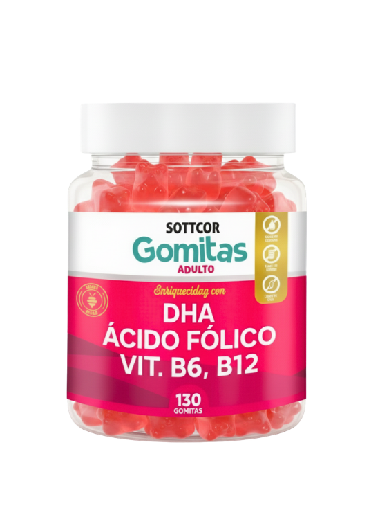 GOMITAS ADULTOS DE DHA 130 UD. - SOTTCOR - 1