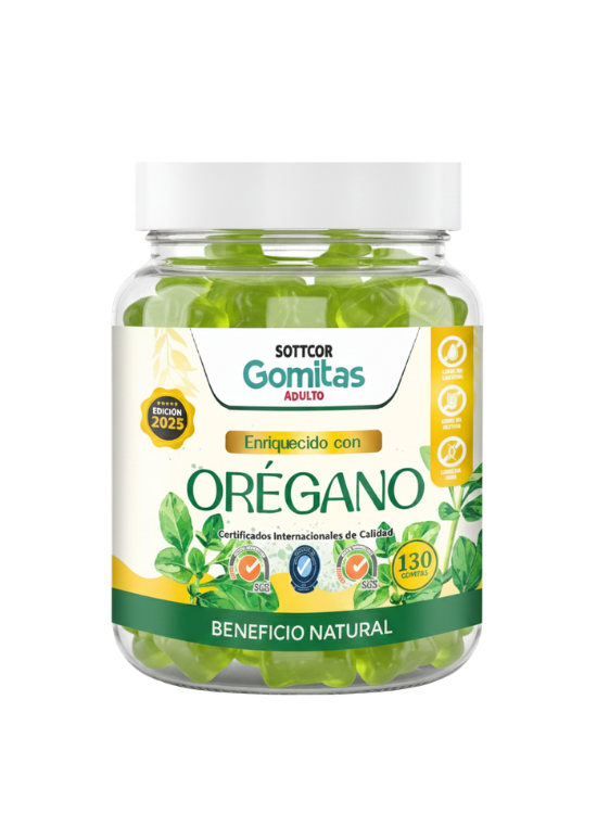 GOMITAS ADULTOS DE ORÉGANO 130 UD. - SOTTCOR - 1
