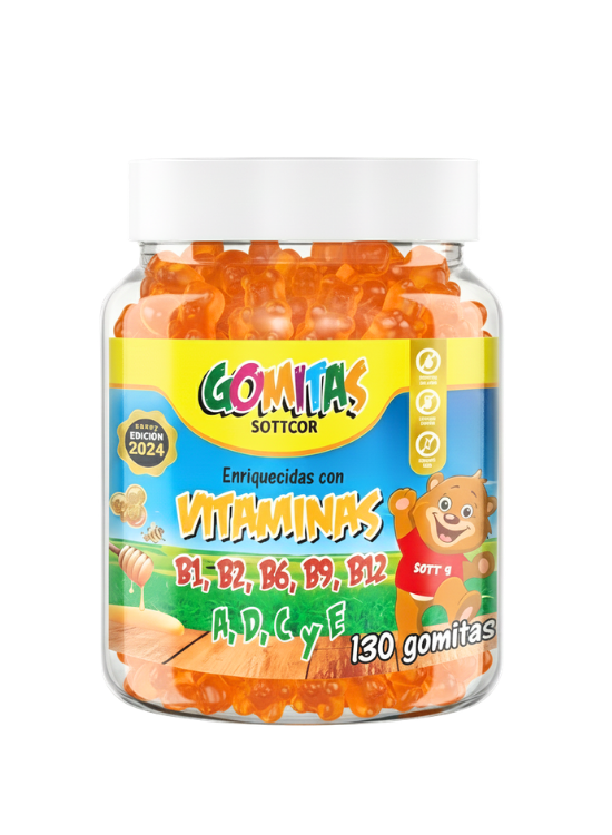 GOMITAS NIÑOS VITAMINAS 130 UD. - SOTTCOR - 1