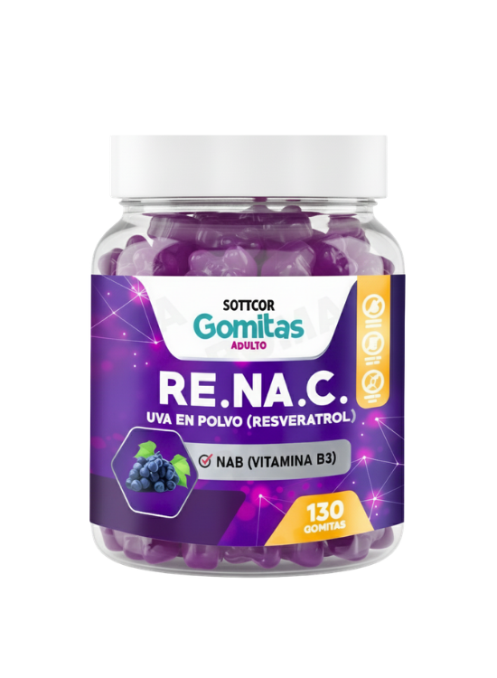GOMITAS ADULTOS DE RESVERATROL 130 UD. - SOTTCOR - 1