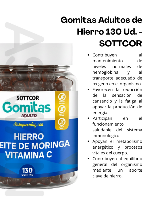 GOMITAS ADULTOS DE HIERRO 130 UD. - SOTTCOR - 2