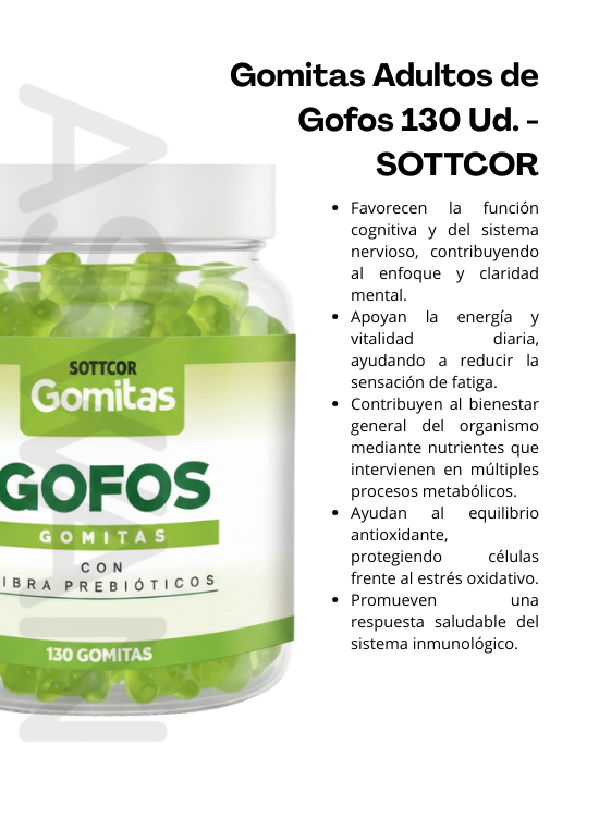 GOMITAS ADULTOS DE GOFOS 130 UD. - SOTTCOR - 2