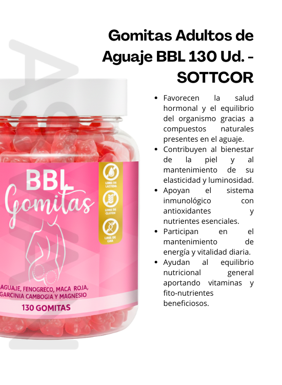 GOMITAS ADULTOS DE AGUAJE BBL 130 UD. - SOTTCOR - 2