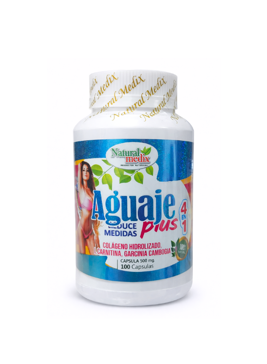 AGUAJE PLUS 4 EN 1 100 CÁP. - NATURAL MEDIX - 1