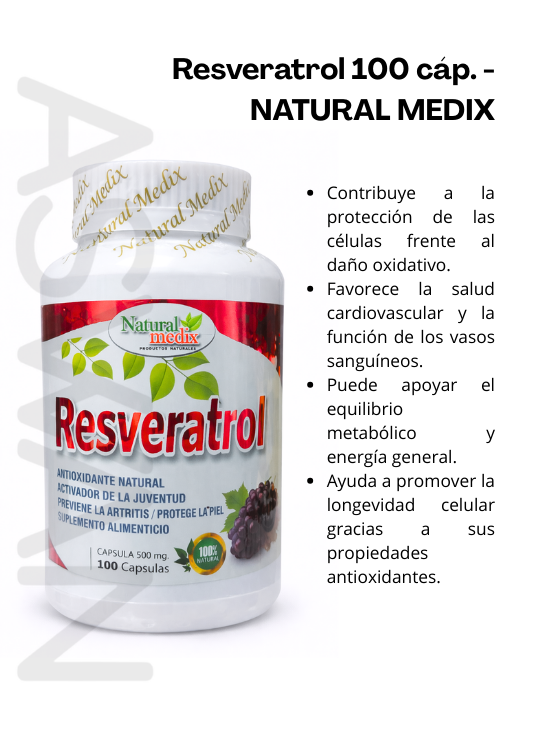 RESVERATROL 100 CÁP. - NATURAL MEDIX - 2