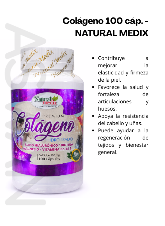 COLÁGENO 100 CÁP. - NATURAL MEDIX - 2