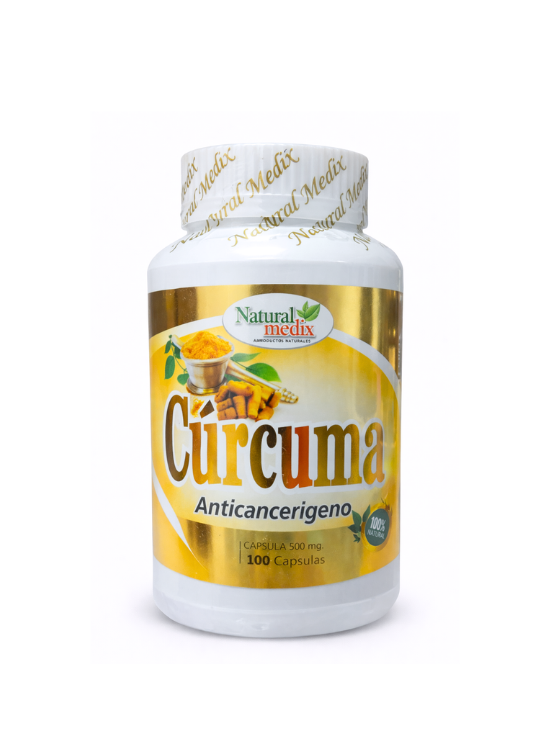 CURCUMA ANTICANCERIGENO 100 CÁP. - NATURAL MEDIX - 1