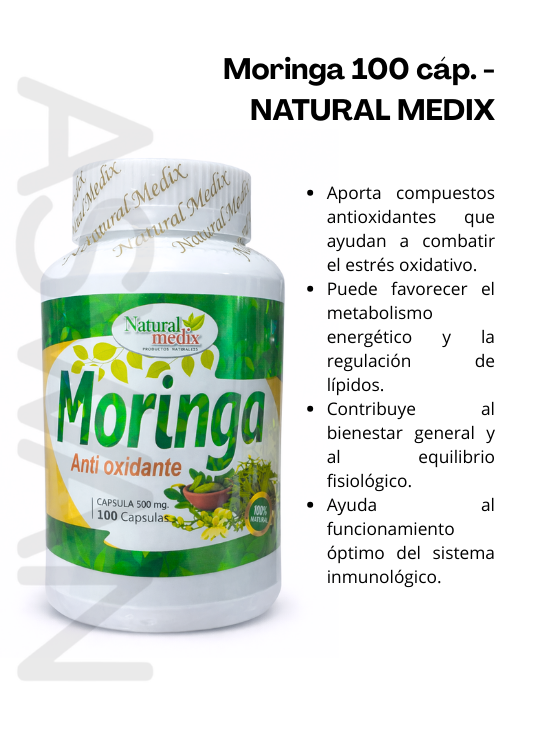 MORINGA 100 CÁP. - NATURAL MEDIX - 2