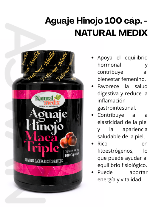 AGUAJE HINOJO 100 CÁP. - NATURAL MEDIX - 2