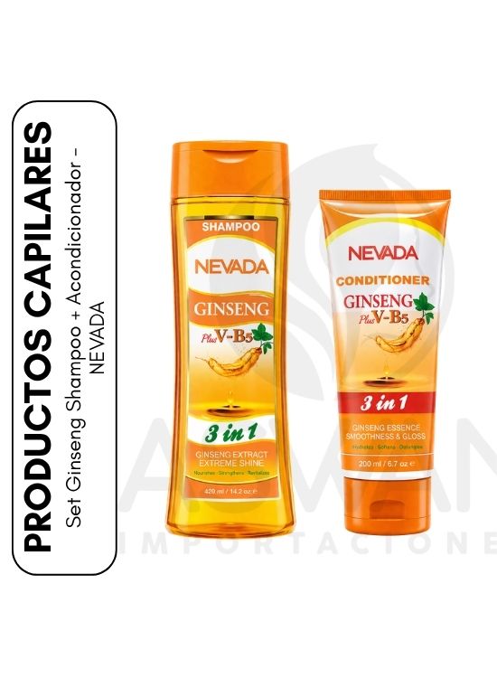 SET GINSENG SHAMPOO + ACONDICIONADOR - NEVADA - 1