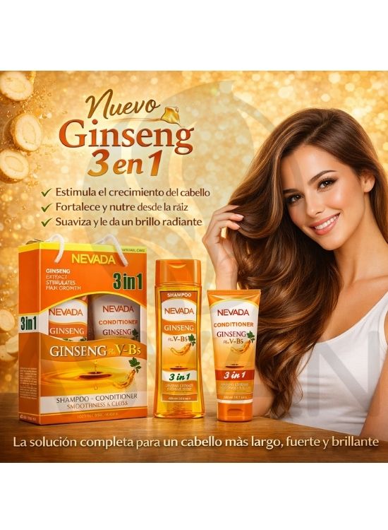 SET GINSENG SHAMPOO + ACONDICIONADOR - NEVADA - 3
