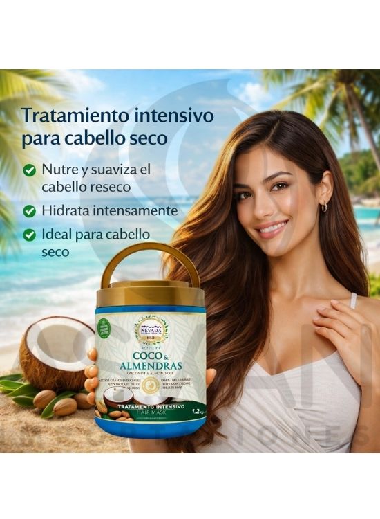 TRATAMIENTO INTENSIVO CAPILAR ACEITE DE COCO Y ALMENDRAS - NEVADA - 3