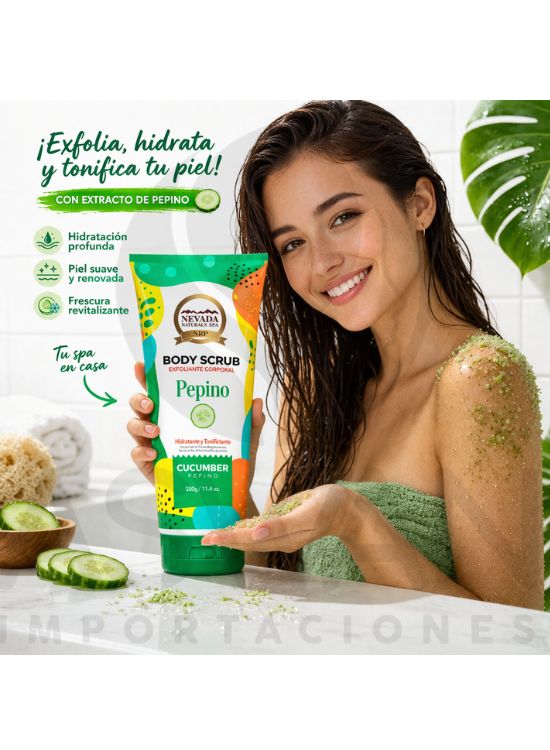EXFOLIANTE CORPORAL PEPINO BODY SCRUB - NEVADA - 3