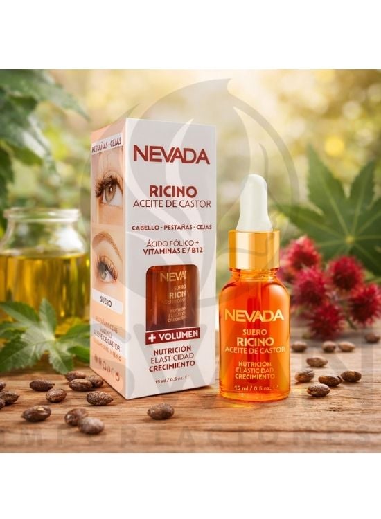 ACEITE DE RICINO CASTOR ACIDO FÓLICO + VITAMINA E B12 - NEVADA - 2