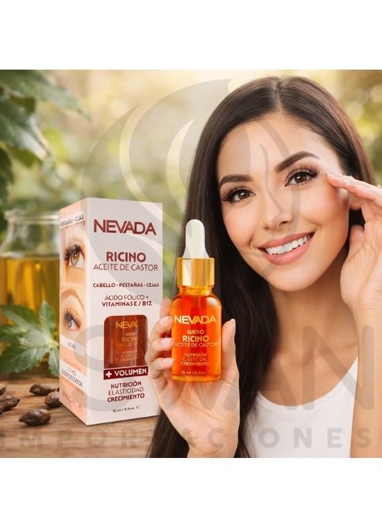 ACEITE DE RICINO CASTOR ACIDO FÓLICO + VITAMINA E B12 - NEVADA - 3