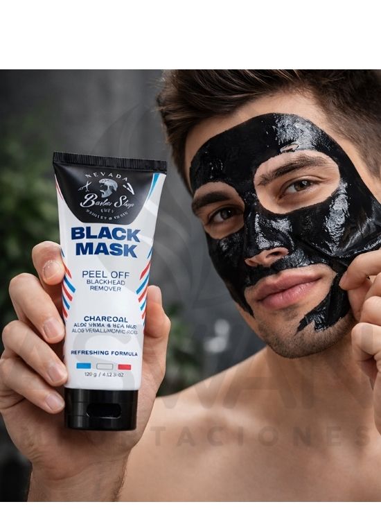 MASCARILLA BLACK MASK ALOE VERA CARBÓN - NEVADA - 3