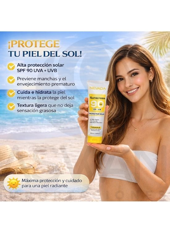 PROTECTOR SOLAR 100 ML ANTI MANCHAS 90 SPF - NEVADA - 3