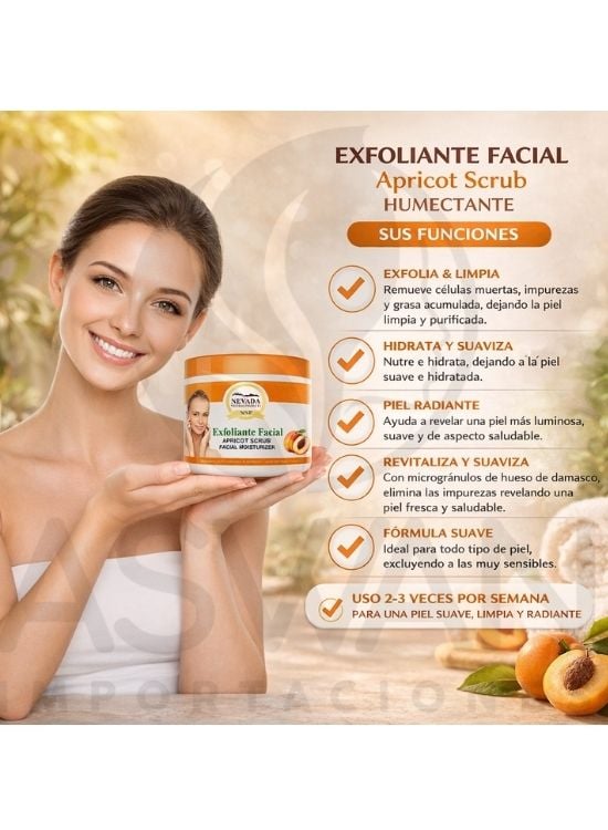 EXFOLIANTE FACIAL DURAZNO PIEL SUAVE 283 GR - NEVADA - 3