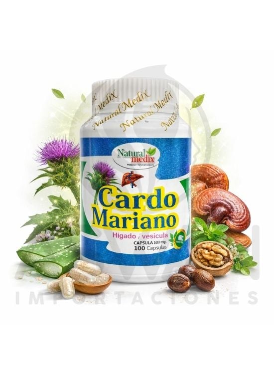 CARDO MARIANO 100 CAP. - NATURAL MEDIX - 3