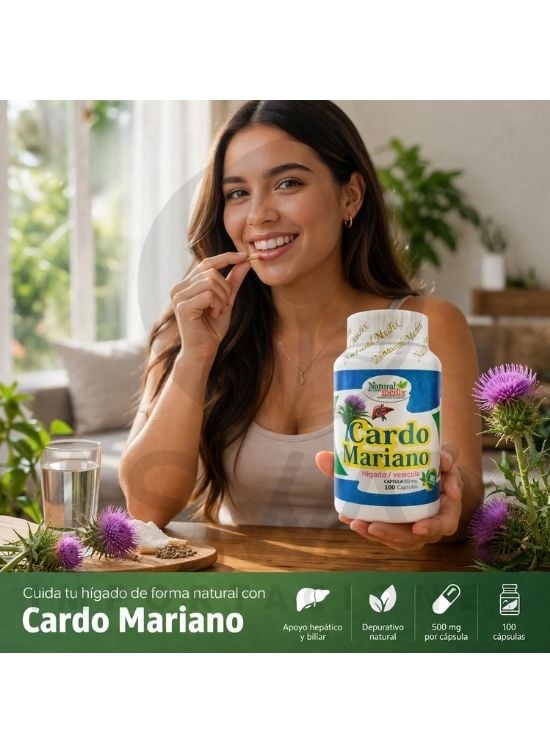 CARDO MARIANO 100 CAP. - NATURAL MEDIX - 4