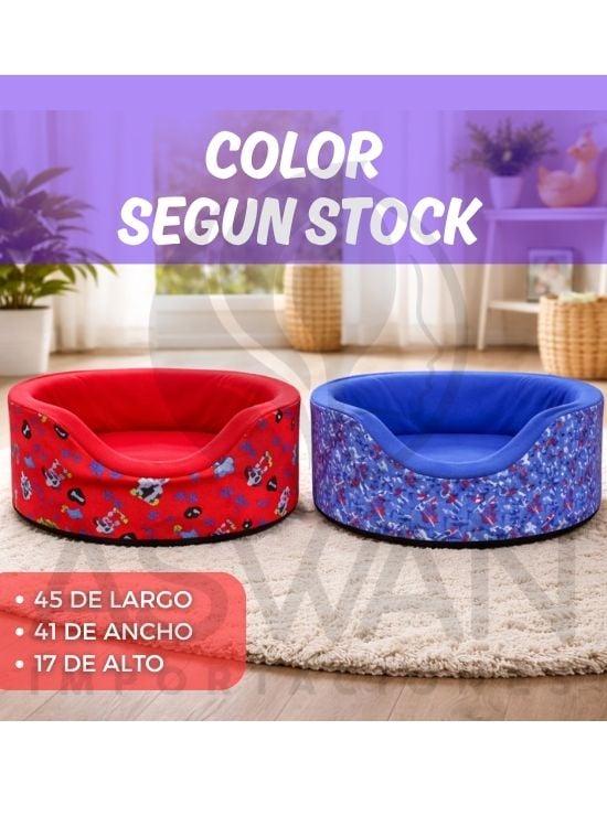 CAMA REDONDA PARA PERROS - TALLA 0 - 2