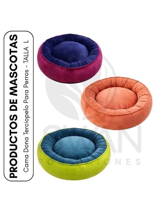 CAMA DONA TERCIOPELO PARA PERROS - TALLA L - 1