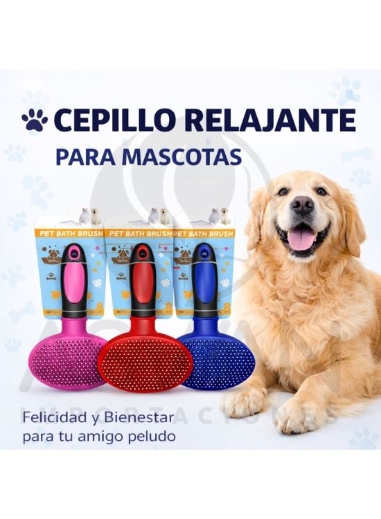 UN CEPILLO RELAJANTE OVALADO PARA MASCOTAS - 3