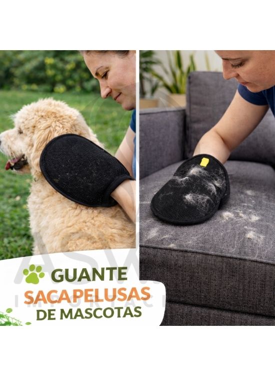 GUANTE SACA PELUSAS DE MASCOTAS - 3